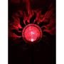 Unido Solar Powered Metal Sunray Garden Stake with Color Changing LED Light and Mosaic Glass Crackle Ball