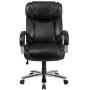 Flash Furniture HERCULES Series Big & Tall 500 lb. Rated Black LeatherSoft Executive Swivel Ergonomic Office Chair with Extra Wide Seat