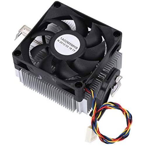 Vbestlife 12V CPU Cooling Fan, Extruded Aluminum Heatsink CPU Cooler Hydraulic Bearing 2200RPM High Speed 7015 Silent Fan for AMD