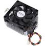 Vbestlife 12V CPU Cooling Fan, Extruded Aluminum Heatsink CPU Cooler Hydraulic Bearing 2200RPM High Speed 7015 Silent Fan for AMD