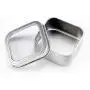 Square Metal Tins with Window Lids by Celebrate It, 30ct. Square Metal Tins with Window Lids by Celebrate It, 30ct.