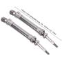 2PCS RC Metal Rear CVD Drive Shaft Set Spare Part Fit for Traxxas Slash 1/10 RC Car NSV775 Model Car (Titanium )