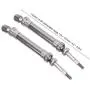 2PCS RC Metal Rear CVD Drive Shaft Set Spare Part Fit for Traxxas Slash 1/10 RC Car NSV775 Model Car (Titanium ) 2PCS RC Metal Rear CVD Drive Shaft Set Spare Part Fit for Traxxas Slash 1/10 RC Car NSV775 Model Car (Titanium )