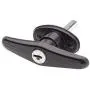 Bauer Products (T-311 Black Sets) Blind Mount Locking T-Handle, (Pack of 2)