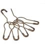 500PCS Metal Thick Gourd Safety Pins-Steel Wire Pins Clothing Tag Pins Trimming Fastening Safety Locking Clip Buttons DIY Craft Sewing Home Accessories (Bronze)