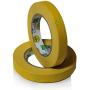 Insta Finish Performance Yellow Masking Tape (3/4 inch x 60 Yards) 1 Case of 48 Rolls - Crepe Paper Industrial Grade - Easy Release Auto Body Tape .75''