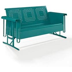 Crosley Bates Sofa Glider Turquoise Gloss