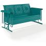 Crosley Bates Sofa Glider Turquoise Gloss