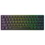 GK61 Mechanical Gaming Keyboard - 61 Keys Multi Color RGB Illuminated LED Backlit Wired Programmable for PC/Mac Gamer (Gateron Optical Black, Black)
