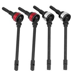 RC Car Drive Shaft, 4Pcs Metal Dog Bone CVD Transmission Axle for SCX10 RC Crawler Truck Parts Accessories