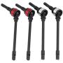 RC Car 4Pcs Drive Shaft, Metal Dog Bone CVD Drive Shaft for SCX10 RC Crawler RC Car Part Spare Parts Accessories Component