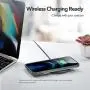 ESR Metal Kickstand Case Compatible with iPhone 12 Pro Max 6.7-Inch [Patented Two-Way Stand] [Reinforced Drop Protection] [Soft and Flexible Back] - Translucent Black