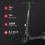 Hiboy NEX3 Electric Scooter - 8.5'' Solid Tires - Up to 16 Miles Long-Range & 18 mph Portable Folding Commuting Electric Scooter for Adults with Double Braking System and Longer Deck Hiboy NEX3 Electric Scooter - 8.5'' Solid Tires - Up to 16 Miles Long-Range & 18 mph Portable Folding Commuting Electric Scooter for Adults with Double Braking System and Longer Deck