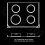 Kitchen Basics 101 Porcelain Drip Pan Set Replacement for Whirlpool W10288051 : 2 ea 6” 93169204b and 8'' 93169205b