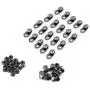 GLOGLOW 20pcs/Set Shoe Lace Hooks Lace Fittings, Alloy Boot Lace Safety Shoelace Buckles for Repair/Camp/Hike/Climb Accessories