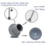 Replacement Feet for Shower Chair Bath Seat, shower stools and transfer bench, non-skid Shower Bench and Tub Transfer Benches Rubber Suction Cup Feet, Metal Insert Reinforced(Pack of 4) (1'' I.D, Grey)
