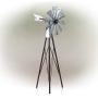 Alpine Corporation JUM368 Alpine Garden Stake Metal Wind Spinner, Bronze and Silver