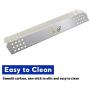 Uniflasy Grill Burner Tube Heat Plates Shield and Crossover Tube Gas Grill Repair Replacement Parts Kit for Charbroil Commericial T47-D 463241414 463241413 463241314 463241313 463241013