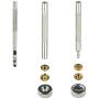 160 Sets Snap Fasteners Durable Metal Snap Button Kit Tool Press Studs with Base & Fixing Tool for Overalls Backpacks Belts Leather Craft-12.5mm in Diameter