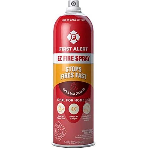 FIRST ALERT Fire Extinguisher | EZ Fire Spray Fire Extinguishing Aerosol Spray, AF400
