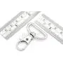 CRAFTMEMORE Swivel Trigger Snap Hooks Classic Lobster Clasps Purse Landyard Leather Craft with D Rings 10 Sets CSD1 (1 Inch, Gunmetal)