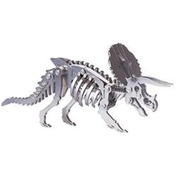 RuiyiF 3D Dinosaur Puzzles Metal Model Kits to Build for Adults Kids, DIY 3D Assembly Jigsaw Puzzles for Kids Ages 8-12(with Tool Kit), Metal Dinosaur Puzzle Desk Ornament/Gifts, Toys for Kids (Trice