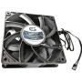 Coolerguys 120mm (120X120X38) High Airflow Waterproof IP67 12v Fan