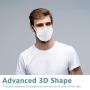 KN95 Face Mask 20Pcs, Included on FDA EUA List, 5 Layer Design Cup Dust Safety Masks, Breathable Protection Masks Against PM2.5 Dust Bulk for Adult, Men, Women, Indoor, Outdoor Use, White