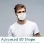 KN95 Face Mask 20Pcs, Included on FDA EUA List, 5 Layer Design Cup Dust Safety Masks, Breathable Protection Masks Against PM2.5 Dust Bulk for Adult, Men, Women, Indoor, Outdoor Use, White