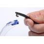 3M Safety Glasses, Solus 1000 Series, ANSI Z87, Scotchgard Anti-Fog Clear Lens, Low Profile Blue/Black Frame