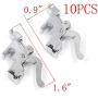 MTMTOOL Snap On Shank Low Shank Adapter Presser Foot Holder Domestic Sewing Foot Presser Foot Holder for Singer,Brother,Janome,Kenmore,Babylock,Toyota,Elna Pack of 10