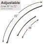 PrettyHome Adjustable Curved Shower Curtain Rod Rustproof Expandable Aluminum Metal Shower Rod 38-72 Inches Telescoping Design Exquisite Customizable for Bathroom,Bronze PrettyHome Adjustable Curved Shower Curtain Rod Rustproof Expandable Aluminum Metal Shower Rod 38-72 Inches Telescoping Design Exquisite Customizable for Bathroom,Bronze