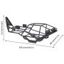 RC Roll Cage, Metal RC Frame Body Chassis Upgrade Part Compatible with Axial SCX10 1/10 RC Car Crawler