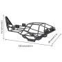 RC Roll Cage, Metal RC Frame Body Chassis Upgrade Part Compatible with Axial SCX10 1/10 RC Car Crawler RC Roll Cage, Metal RC Frame Body Chassis Upgrade Part Compatible with Axial SCX10 1/10 RC Car Crawler