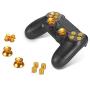 Metal Buttons for DualShock 4, Aluminum Metal Thumbsticks Analog Grip & Bullet Buttons & D-pad for PS4 Controller (Gold)