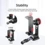 Universal Cell Phone Tripod Mount, Ulanzi ST-14 Smartphone Tripod Phone Mount, Metal Phone Tripod for YouTube Vlogging, Desktop Cell Phone Tripod for Camcorder iPhone 12/11 Pro/11 Pro Max/X/XS/Xs Max