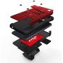 ZIZO Bolt Series Galaxy A01 Case - Red & Black