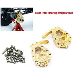 Heavy Duty Metal Brass Front Steering Knuckle Weights for RC 1/10 Crawler TRX-4, 1Pair