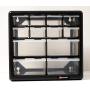 Homak 12-Drawer Parts Organizer, Black, HA01012001