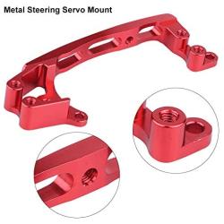 Tbest RC Servo Mount, Metal Steering Servo Mount Servo Mounting Bracket Protector Compaitble with Axial SCX10 II 90046 90047 scx205 1/10 RC Crawler Car Part
