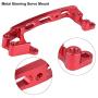 Dilwe RC Servo Mount, Metal CNC Steering Servo Mount Upgrade Parts for Axial SCX10 II 1/10 90046 90047 RC Crawler
