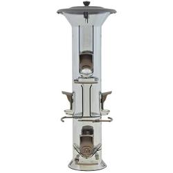 More Birds Bird Feeder with 2 lb Bird Seed Capacity, Harmony Songbird Feeder with Six Feeding Ports