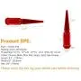 24pc Spike Lug Nut 14x2 Red 4.4'' Tall Offroad Extended Metal Lugs Premium, 1 Socket Key Included