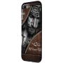 iPhone 7 Plus/8 Plus God faith Leather PC over fear awareness Jesus Hippie Metal Case