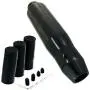 Abfer Automatic Gear Shift Knob with Aluminum Alloy Car Stick Button Metal Shifter Handle Weight Shifting Head for Most Auto Vehicle Transmission, Black