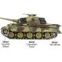 Modified Edition 1/16 2.4ghz Remote Control German King Tiger Henschel Tank Model(360-Degree Rotating Turret)(Steel Gear Gearbox)(3800mah Battery)(Metal Tracks &Sprocket Wheel & Idle Wheel)