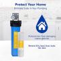 Express Water Whole House Water Filter – Home Water Filtration System – Sediment Filter – includes Pressure Gauge, Easy Release, and 1” Inch Connections