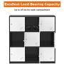 Bonnlo Metal Locker Storage Cabinet Office Lockers for Employees Kids Break Room Dormitory Steel Organizer with 9 Doors & Keys