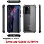 Schnail Saviour Series Samsung Galaxy S20 Ultra Clear Case, [Metal Frame Bumper] [Military Grade Drop Tested] [Slim Fit] Protective Rugged Cover - Gray/Black