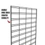 Econoco - Panel Slat Grid Display – Metal Slat Grid for Any Retail Display, 2’ Width x 6’ Height, 3 Grids Per Carton (Black)